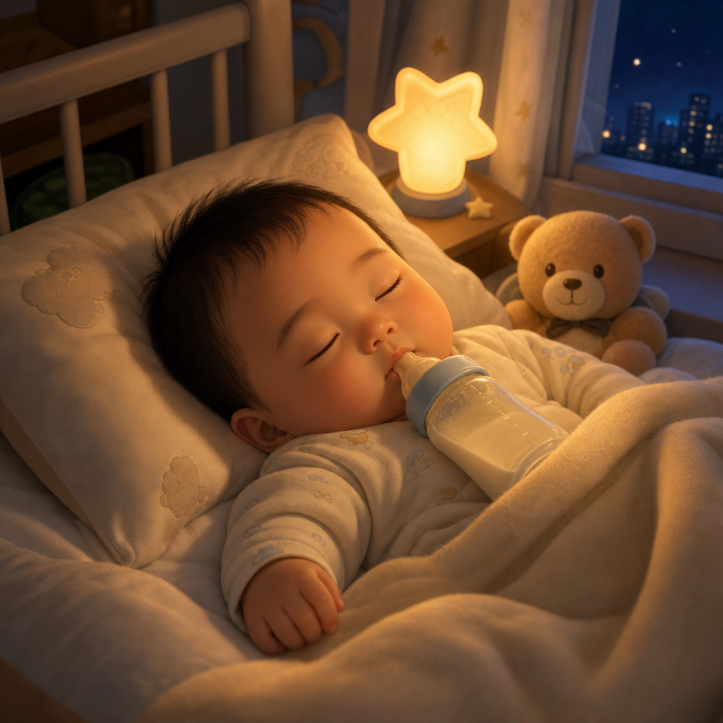 宝宝夜间睡眠和喂养记录示例图